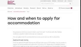 
							         How and when to apply for accommodation | Sheffield Hallam University								  
							    