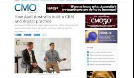 
							         How Audi Australia built a CRM and digital practice - CMO Australia								  
							    