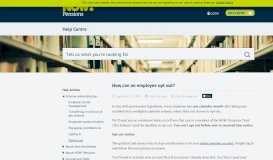 
							         How Can An Employee Opt Out? | Employer | FAQ | NOW: Pensions								  
							    