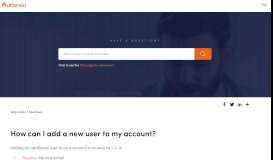 
							         How Can I Add a New User to My Account? | FAQ | Outbrain.com								  
							    