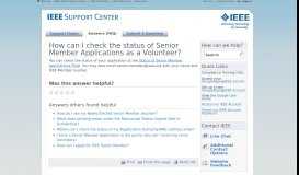 
							         How can I check the status of my Senior Member Application?								  
							    