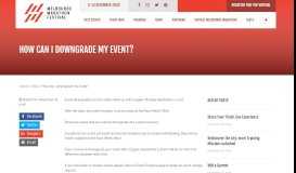 
							         How can I downgrade my Event? - Melbourne Marathon Festival								  
							    