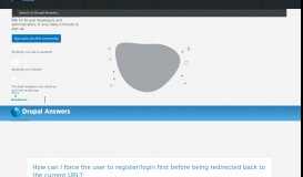 
							         How can I force the user to register/login first before being ...								  
							    