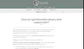 
							         How can I get information about a child support order? – Legal Aid ...								  
							    
