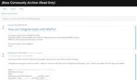 
							         How can I integrate GateIn with WildFly? |JBoss Developer								  
							    