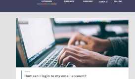 
							         How can I login to my email account? - Campus.ie								  
							    