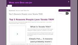 
							         how can I order Tavala Trim – Work with Dave and Joy								  
							    