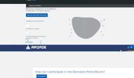 
							         How can I participate in the Operation Portal Recon? - Arqade ...								  
							    