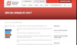 
							         How can I upgrade my Event? - Melbourne Marathon Festival								  
							    