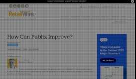 
							         How Can Publix Improve? – RetailWire								  
							    