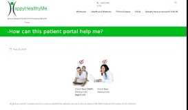 
							         -How can this patient portal help me? - HappyHealthyMe :)								  
							    