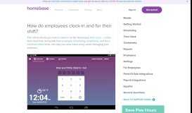 
							         How do employees clock-in and for their shift? | Homebase								  
							    