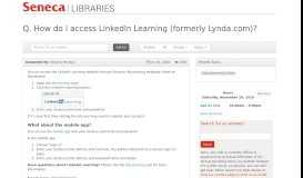 
							         How do I access Lynda.com? - LibAnswers								  
							    