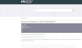 
							         How do I access my ... - Saint Mary's University of Minnesota HelpDesk								  
							    