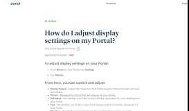
							         How do I adjust Superframe settings on my Portal? - Facebook Portal								  
							    