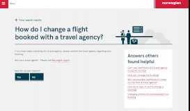 
							         How do I change a flight booked with a travel agency?								  
							    