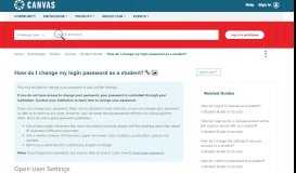 
							         How do I change my login password as a student? | Canvas LMS ...								  
							    