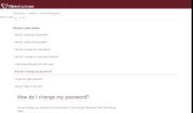 
							         How do I change my password? - FilipinoCupid.com								  
							    
