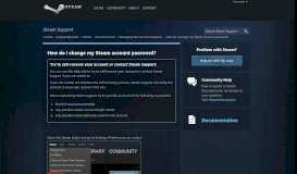 
							         How do I change my Steam account password? - Managing ...								  
							    