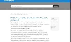 
							         How do I check the authenticity of my product? - Sennheiser Customer ...								  
							    