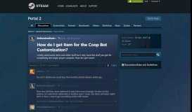 
							         How do I get Item for the Coop Bot Customization? :: Portal 2 General ...								  
							    