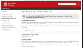 
							         How do I get My CSU Card? - CSU Card - Charles Sturt University								  
							    