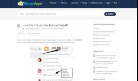 
							         How do I go to the Admin Portal? – MangoApps Help								  
							    