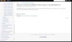 
							         How do I install the VMWare View client on my Windows PC? - Find ...								  
							    