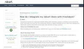 
							         How do I Integrate my 3dcart Store with Freshdesk? - 3dcart Support								  
							    