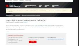 
							         How do I join a remote support session via Bomgar? - Red Hat ...								  
							    