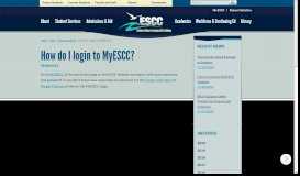 
							         How do I login to MyESCC? | Eastern Shore Community College								  
							    