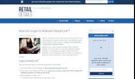 
							         How Do I Login to Walmart's Retail Link®? - Retail Details Blog								  
							    