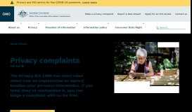 
							         How do I make a privacy complaint?| Office of the Australian ... - OAIC								  
							    