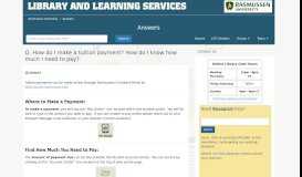 
							         How do I make a tuition payment? How do I know how much I need to ...								  
							    