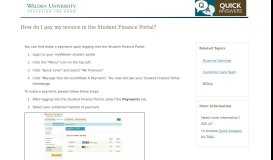 
							         How do I pay my invoice in the Student Finance Portal? - Quick Answers								  
							    