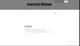 
							         How Do I Recover My Pocket ID Password? – Pocket Gems ...								  
							    