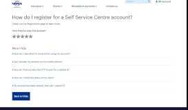 
							         How do I register for a Self Service Centre account? | NRMA Insurance								  
							    