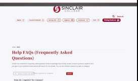 
							         How do I register for classes? - Sinclair Community College								  
							    