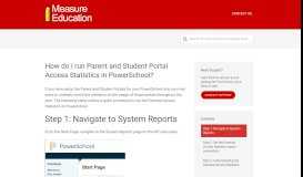 
							         How do I run Parent and Student Portal Access Statistics in ...								  
							    