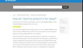 
							         How do I send my product in for repair? - Sennheiser Customer Service								  
							    