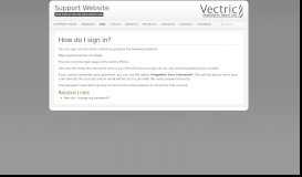 
							         How do I sign in? - Vectric Support								  
							    