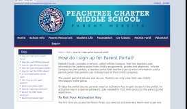 
							         How do I sign up for Parent Portal? - Peachtree Charter Middle School ...								  
							    