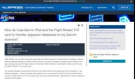 
							         How do I use Garmin Pilot and the Flight Stream 510 card to ...								  
							    