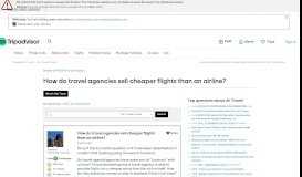 
							         How do travel agencies sell cheaper flights than an airline? - Air ...								  
							    