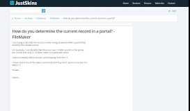 
							         How do you determine the current record in a portal? - FileMaker ...								  
							    