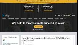 
							         How do you domain as default using TSWEB browser login ...								  
							    