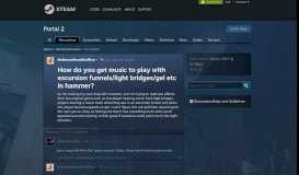 
							         How do you get music to play with excursion funnels/light bridges/gel ...								  
							    