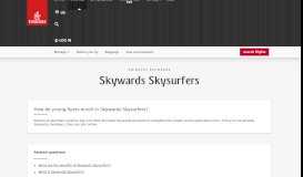 
							         How do young flyers enroll in Skywards Skysurfers? | Emirates ...								  
							    