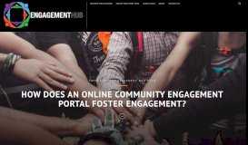 
							         How does an Online Community Portal foster an Engaged Online ...								  
							    
