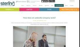 
							         How Does An Umbrella Company Work? | Sterling Group								  
							    
